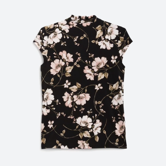 Karl Lagerfeld Paris Belvedere Neck Tie Top - Picture 2 of 3